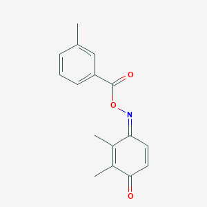 molecular formula C16H15NO3 B4018792 2,3-dimethylbenzo-1,4-quinone O-(3-methylbenzoyl)oxime 