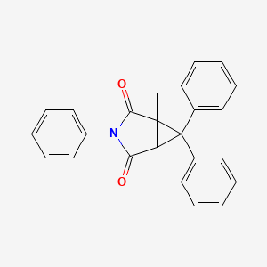 molecular formula C24H19NO2 B4018847 1-methyl-3,6,6-triphenyl-3-azabicyclo[3.1.0]hexane-2,4-dione 
