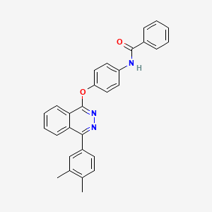 N-(4-{[4-(3,4-dimethylphenyl)-1-phthalazinyl]oxy}phenyl)benzamide