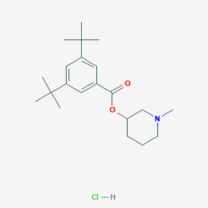 molecular formula C21H34ClNO2 B4018909 1-methyl-3-piperidinyl 3,5-di-tert-butylbenzoate hydrochloride 