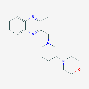 molecular formula C19H26N4O B4018914 2-methyl-3-{[3-(4-morpholinyl)-1-piperidinyl]methyl}quinoxaline 