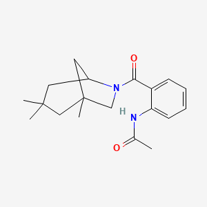 molecular formula C19H26N2O2 B4018975 N-{2-[(1,3,3-trimethyl-6-azabicyclo[3.2.1]oct-6-yl)carbonyl]phenyl}acetamide 