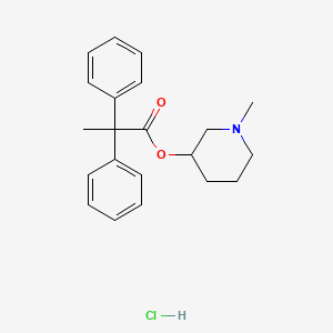 molecular formula C21H26ClNO2 B4019036 1-methyl-3-piperidinyl 2,2-diphenylpropanoate hydrochloride 