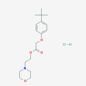 molecular formula C18H28ClNO4 B4019042 2-(4-morpholinyl)ethyl (4-tert-butylphenoxy)acetate hydrochloride 
