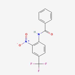 molecular formula C14H9F3N2O3 B4019093 N-[2-nitro-4-(trifluoromethyl)phenyl]benzamide 
