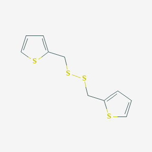 molecular formula C10H10S4 B040191 二(2-噻吩甲基)二硫化物 CAS No. 119784-44-0