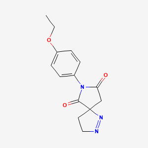 molecular formula C14H15N3O3 B4019212 7-(4-ethoxyphenyl)-1,2,7-triazaspiro[4.4]non-1-ene-6,8-dione 