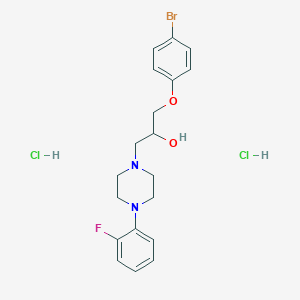 molecular formula C19H24BrCl2FN2O2 B4019269 1-(4-bromophenoxy)-3-[4-(2-fluorophenyl)-1-piperazinyl]-2-propanol dihydrochloride 
