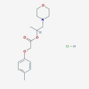 molecular formula C16H24ClNO4 B4019300 1-methyl-2-(4-morpholinyl)ethyl (4-methylphenoxy)acetate hydrochloride 