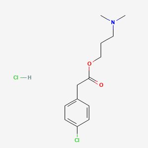 molecular formula C13H19Cl2NO2 B4019329 3-(dimethylamino)propyl (4-chlorophenyl)acetate hydrochloride 