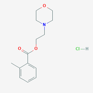 molecular formula C14H20ClNO3 B4019362 2-(4-morpholinyl)ethyl 2-methylbenzoate hydrochloride 