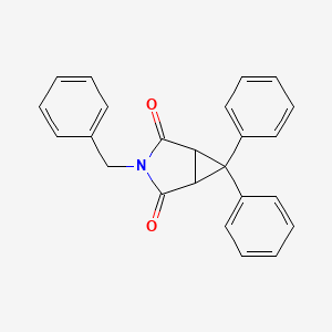 molecular formula C24H19NO2 B4019367 3-benzyl-6,6-diphenyl-3-azabicyclo[3.1.0]hexane-2,4-dione 