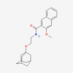 molecular formula C24H29NO3 B4019389 N-[2-(1-adamantyloxy)ethyl]-3-methoxy-2-naphthamide 