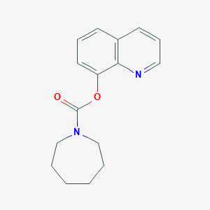 molecular formula C16H18N2O2 B4019469 8-quinolinyl 1-azepanecarboxylate 