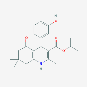 1-Methylethyl 4-(3-hydroxyphenyl)-2,7,7-trimethyl-5-oxo-1,4,5,6,7,8-hexahydroquinoline-3-carboxylate