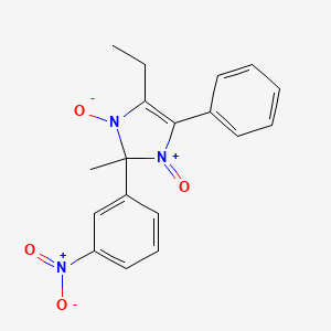 molecular formula C18H17N3O4 B4019522 4-ethyl-2-methyl-2-(3-nitrophenyl)-5-phenyl-2H-imidazole 1,3-dioxide 
