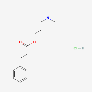 molecular formula C14H22ClNO2 B4019527 3-(dimethylamino)propyl 3-phenylpropanoate hydrochloride 