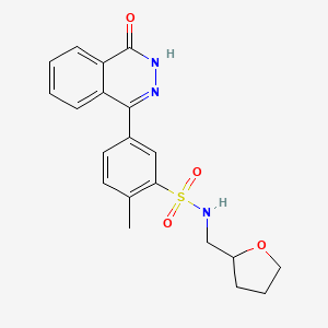 2-methyl-5-(4-oxo-3,4-dihydro-1-phthalazinyl)-N-(tetrahydro-2-furanylmethyl)benzenesulfonamide