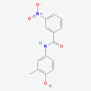 molecular formula C14H12N2O4 B4019547 N-(4-hydroxy-3-methylphenyl)-3-nitrobenzamide 