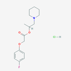molecular formula C16H23ClFNO3 B4019639 1-methyl-2-(1-piperidinyl)ethyl (4-fluorophenoxy)acetate hydrochloride 
