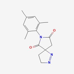 molecular formula C15H17N3O2 B4019665 7-mesityl-1,2,7-triazaspiro[4.4]non-1-ene-6,8-dione 