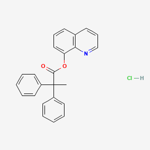 molecular formula C24H20ClNO2 B4019736 8-quinolinyl 2,2-diphenylpropanoate hydrochloride 