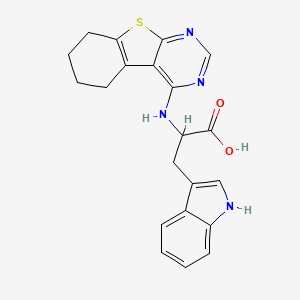 molecular formula C21H20N4O2S B4019792 N-(5,6,7,8-tetrahydro[1]benzothieno[2,3-d]pyrimidin-4-yl)tryptophan 