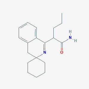 molecular formula C19H26N2O B4019824 2-(4'H-spiro[cyclohexane-1,3'-isoquinolin]-1'-yl)pentanamide 