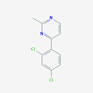 molecular formula C11H8Cl2N2 B4019894 4-(2,4-dichlorophenyl)-2-methylpyrimidine 