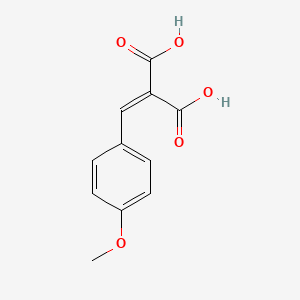 molecular formula C11H10O5 B4019914 (4-methoxybenzylidene)malonic acid 