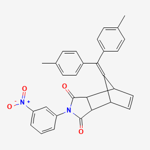 molecular formula C30H24N2O4 B4019918 10-[bis(4-methylphenyl)methylene]-4-(3-nitrophenyl)-4-azatricyclo[5.2.1.0~2,6~]dec-8-ene-3,5-dione 