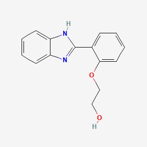 molecular formula C15H14N2O2 B4020046 2-[2-(1H-benzimidazol-2-yl)phenoxy]ethanol 
