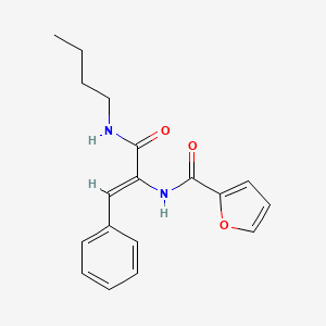 molecular formula C18H20N2O3 B4020084 N-{1-[(butylamino)carbonyl]-2-phenylvinyl}-2-furamide 