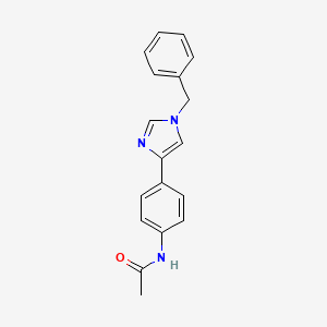 molecular formula C18H17N3O B4020090 N-[4-(1-benzyl-1H-imidazol-4-yl)phenyl]acetamide 