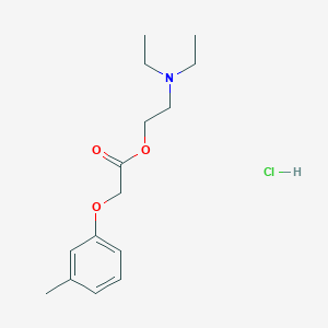 molecular formula C15H24ClNO3 B4020118 2-(diethylamino)ethyl (3-methylphenoxy)acetate hydrochloride 