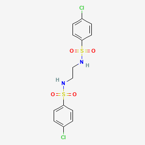 molecular formula C14H14Cl2N2O4S2 B4020124 N,N'-1,2-乙二胺双(4-氯苯磺酰胺) 