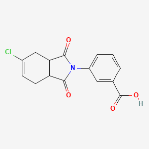 3-(5-chloro-1,3-dioxo-1,3,3a,4,7,7a-hexahydro-2H-isoindol-2-yl)benzoic acid
