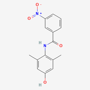 molecular formula C15H14N2O4 B4020270 N-(4-hydroxy-2,6-dimethylphenyl)-3-nitrobenzamide 