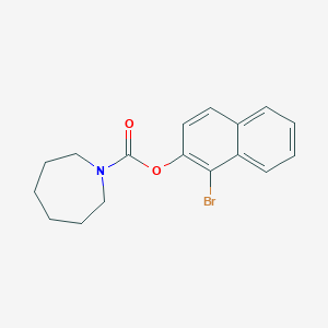 molecular formula C17H18BrNO2 B4020334 1-bromo-2-naphthyl 1-azepanecarboxylate 