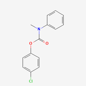 molecular formula C14H12ClNO2 B4020349 4-chlorophenyl methyl(phenyl)carbamate 