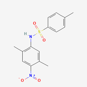 molecular formula C15H16N2O4S B4020357 N-(2,5-dimethyl-4-nitrophenyl)-4-methylbenzenesulfonamide 