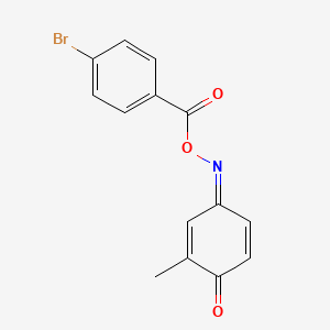 molecular formula C14H10BrNO3 B4020417 2-methylbenzo-1,4-quinone 4-[O-(4-bromobenzoyl)oxime] 