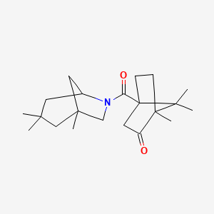 molecular formula C21H33NO2 B4020438 1,7,7-trimethyl-4-[(1,3,3-trimethyl-6-azabicyclo[3.2.1]oct-6-yl)carbonyl]bicyclo[2.2.1]heptan-2-one 