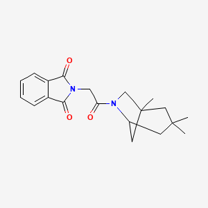 molecular formula C20H24N2O3 B4020446 2-[2-oxo-2-(1,3,3-trimethyl-6-azabicyclo[3.2.1]oct-6-yl)ethyl]-1H-isoindole-1,3(2H)-dione 