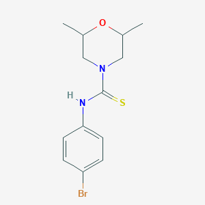molecular formula C13H17BrN2OS B4020450 N-(4-bromophenyl)-2,6-dimethyl-4-morpholinecarbothioamide 
