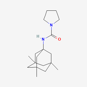 molecular formula C18H30N2O B4020457 N-(3,5,7-trimethyl-1-adamantyl)-1-pyrrolidinecarboxamide 