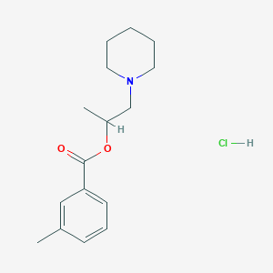 molecular formula C16H24ClNO2 B4020488 1-methyl-2-(1-piperidinyl)ethyl 3-methylbenzoate hydrochloride 