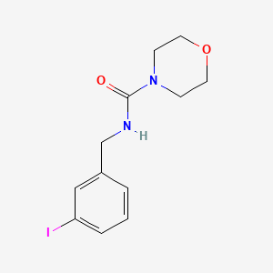 molecular formula C12H15IN2O2 B4020492 N-(3-iodobenzyl)-4-morpholinecarboxamide 