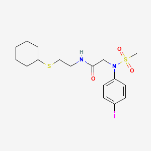 N~1~-[2-(cyclohexylthio)ethyl]-N~2~-(4-iodophenyl)-N~2~-(methylsulfonyl)glycinamide