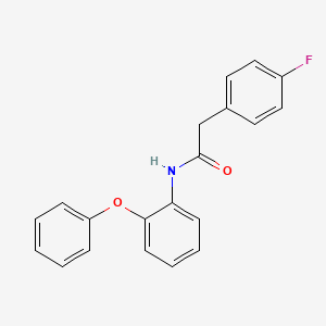 molecular formula C20H16FNO2 B4020530 2-(4-fluorophenyl)-N-(2-phenoxyphenyl)acetamide 